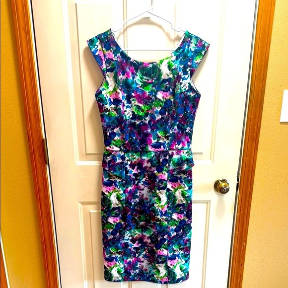 Long Tall Sally Floral Sleeveless Midi Dress - Multicolor size 8 - Picture 1 of 7